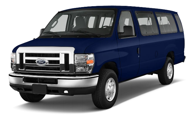 7-passenger shuttle van for San Diego to LAX airport rides